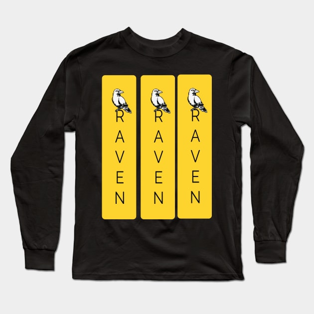 3 eyes Raven Luck Long Sleeve T-Shirt by Zush